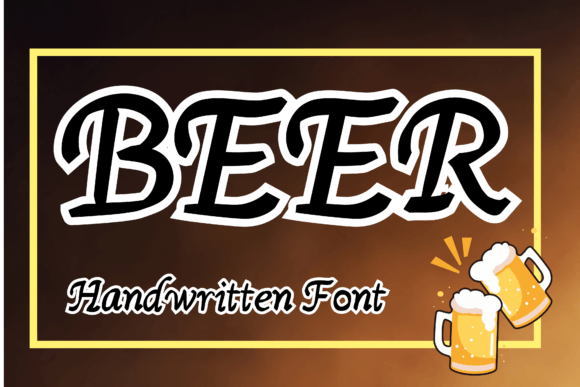 Beer Font for Creative Design