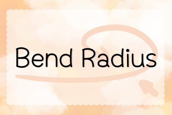 Bend Radius: A Handwritten Font That Adds Character and Flexibility