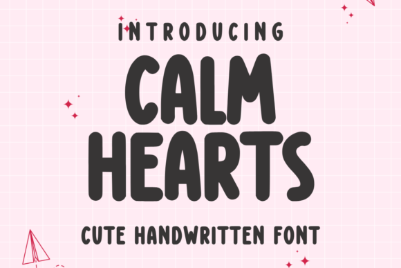 Calm Hearts: A Versatile Handwritten Font for Creative Projects