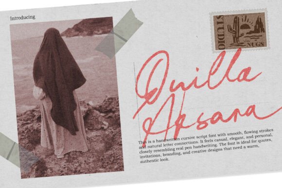 Discover the Artistry of Quilla Aksara: A Font That Captures the Soul of Handwritten Expression