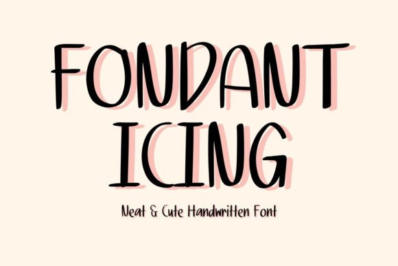 Fondant Icing: A Handwritten Font for Creative Expression