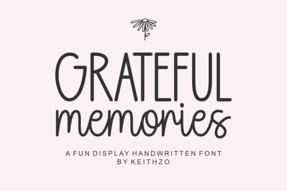 Grateful Memories: A Heartwarming Handwritten Font for Your Creative Projects