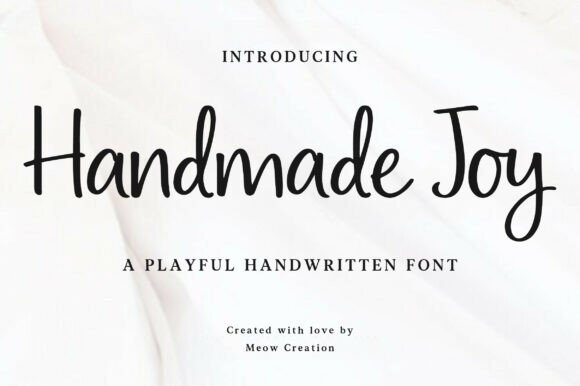 Handmade Joy: A Font That Brings Warmth and Charm to Your Designs