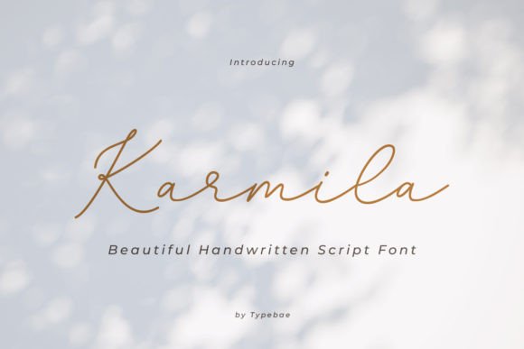 Karmila Font: A Stylish Handwritten Script for Elegant Design