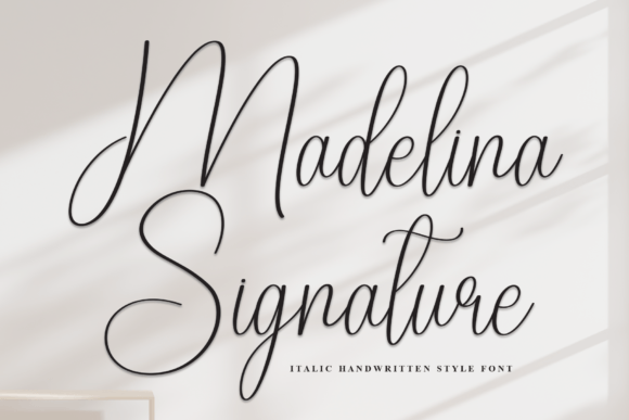 Madelina Signature: A Timeless Italic Handwritten Font