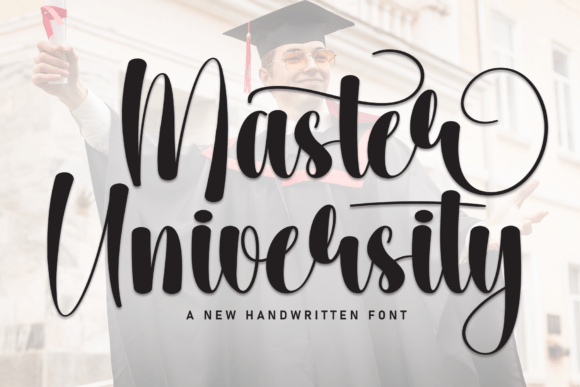 Master University Font: A Stylish Handwritten Script for Adventurous Creativity