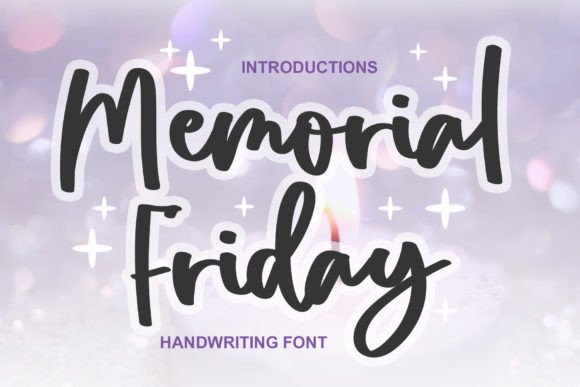 Memorial Friday: A Delicate Handwritten Typeface for Creative Expression