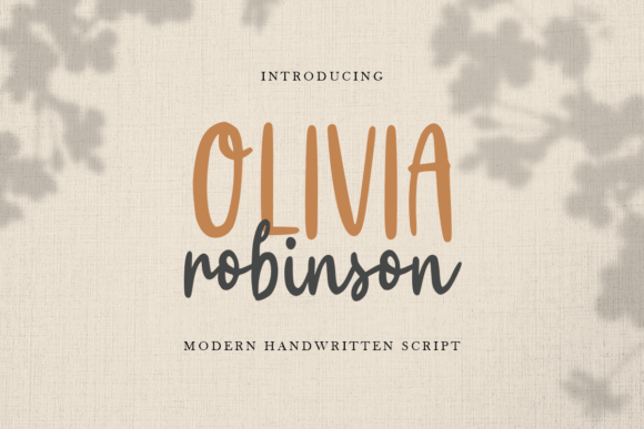 Olivia Robinson: A Handwritten Script Font for Fun and Creativity