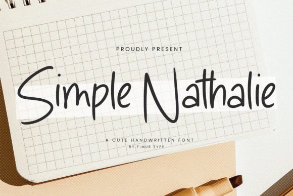 Simple Nathalie: A Cute Handwritten Font for Creative Projects
