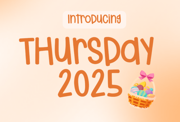 Thursday 2025: A Handwritten Font for Digital Creativity and Productivity